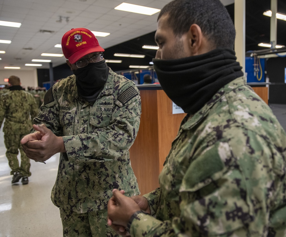 Recruits at Small Arms Marksmanship Training