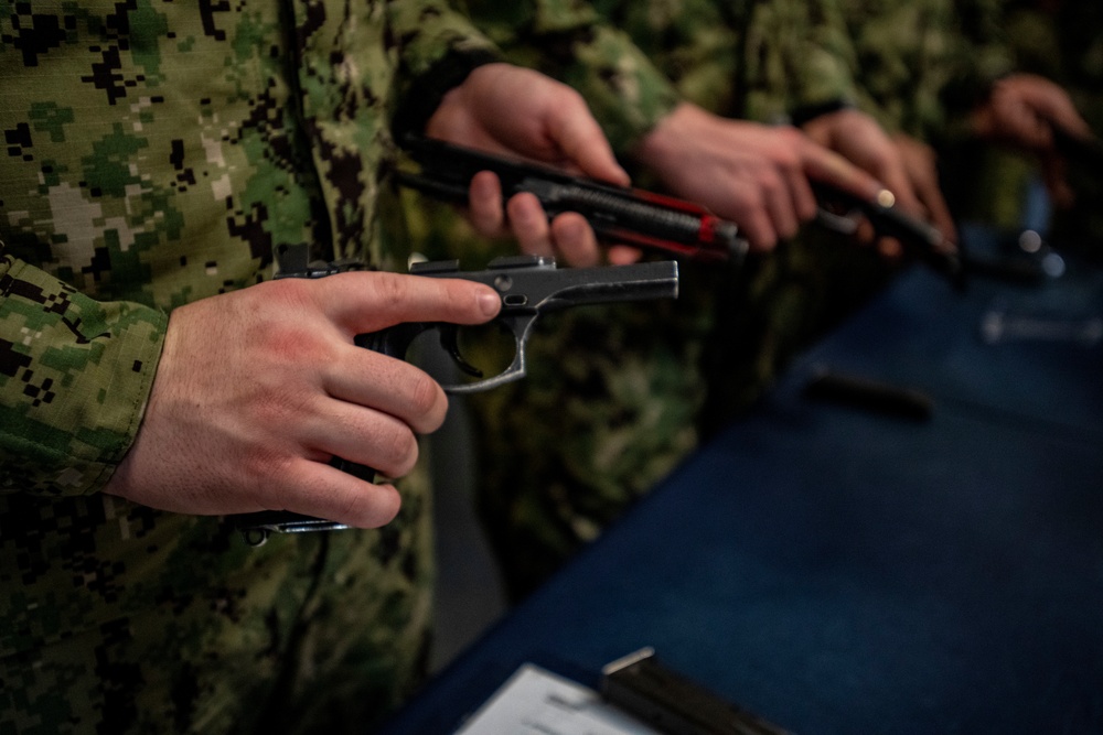 Recruits at Small Arms Marksmanship Training