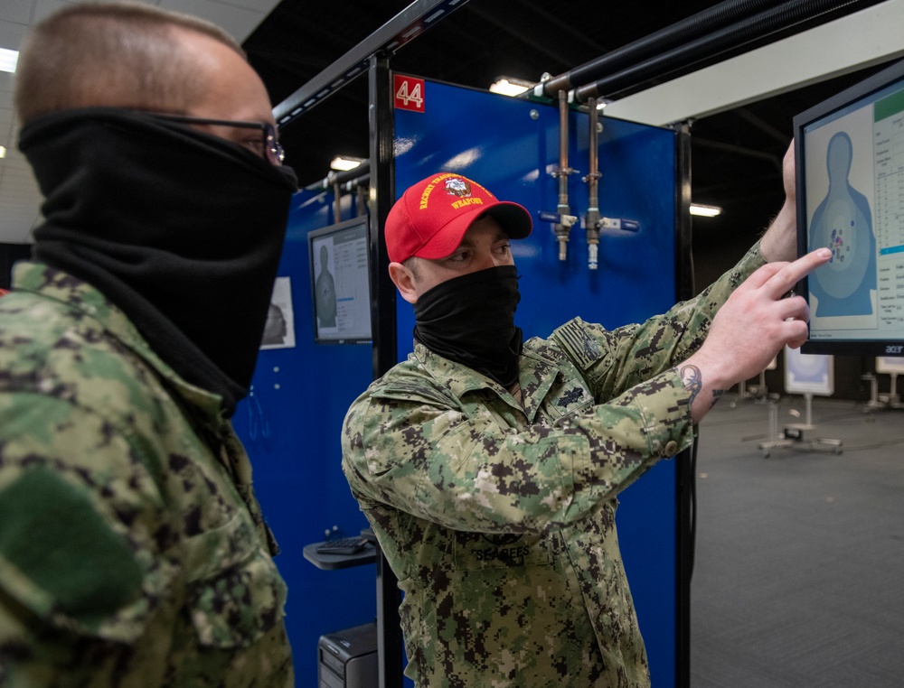 Recruits at Small Arms Marksmanship Training