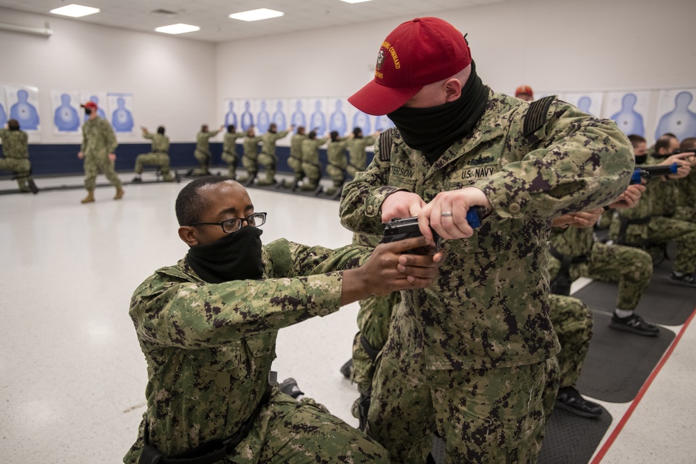 Recruits at Small Arms Marksmanship Training