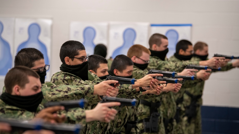 Recruits at Small Arms Marksmanship Training