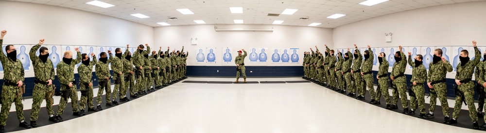 Recruits at Small Arms Marksmanship Training