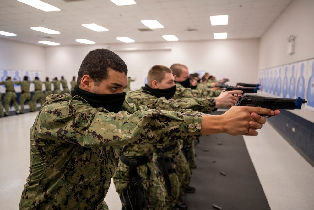 Recruits at Small Arms Marksmanship Training