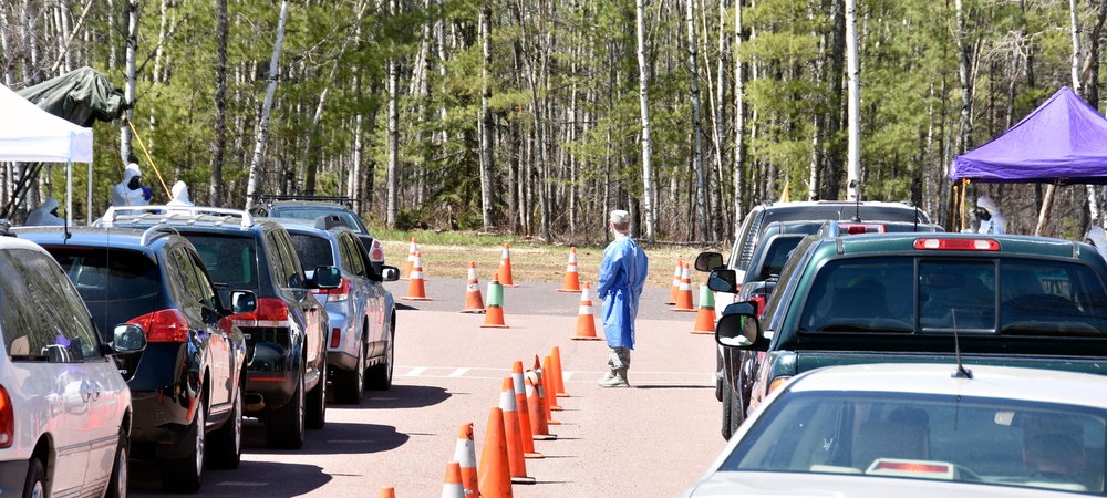 Wisconsin Guard supports Ashland COVID-19 testing site