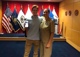 Nuclear Propulsion Officer Candidate Program Applicant Becomes Fourth-Generation Service Member.