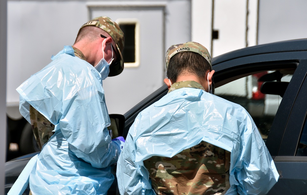 Wisconsin Guard supports Solon Springs COVID-19 testing site