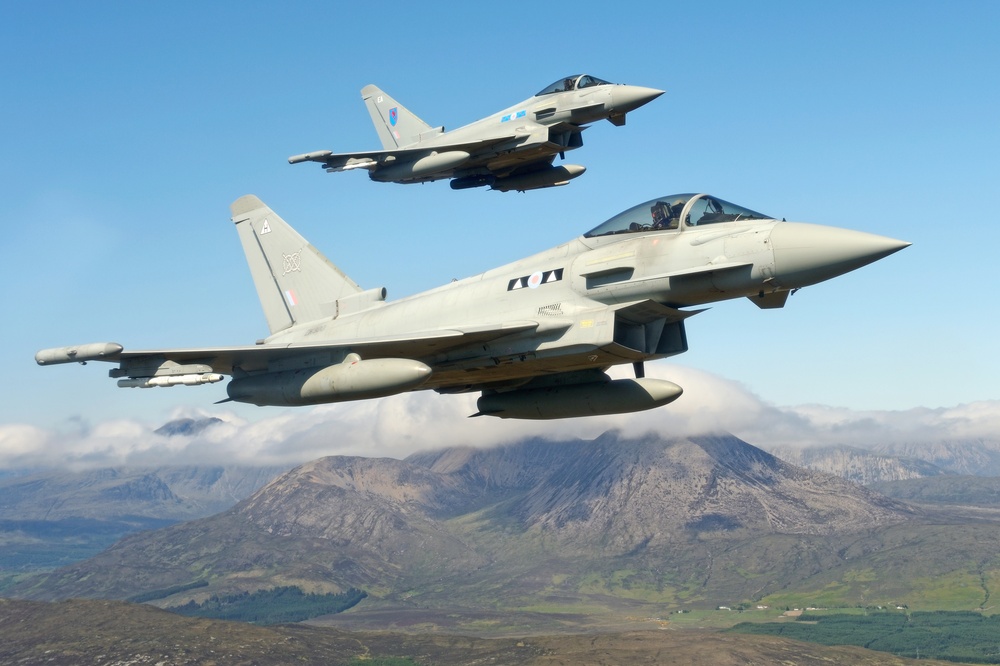 RAF Typhoon's participate in Point Blank 20-02