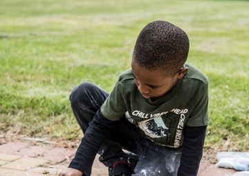 Pathfinder families commemorate V-E Day