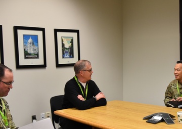 Maj. Gen. Toy visits the district during pandemic