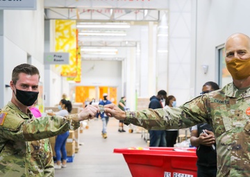 Brigadier General Gregory P. Chaney visited Houston, Texas on April 30th, 2020 to speak to the service members of the Joint Task Force 72.