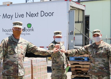 Brigadier General Gregory P. Chaney visited Houston, Texas on April 30th, 2020 to speak to the service members of the Joint Task Force 72.
