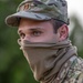 Deployed service members wear improvised face masks