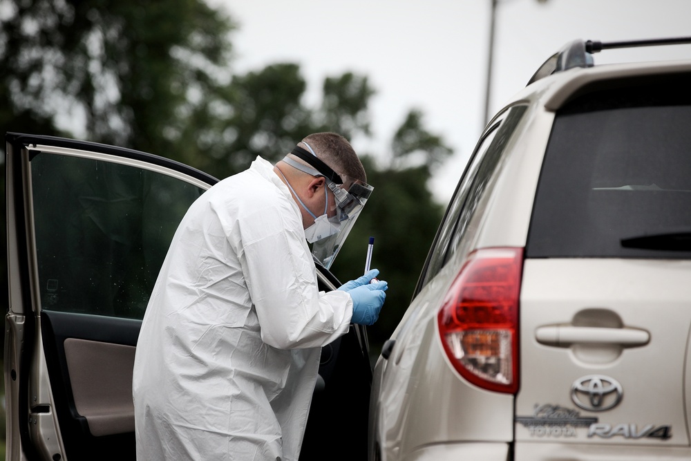 Mobile Testing Teams sets-up in Bastrop County