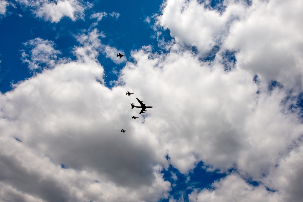 Air Force Salutes Fly Over