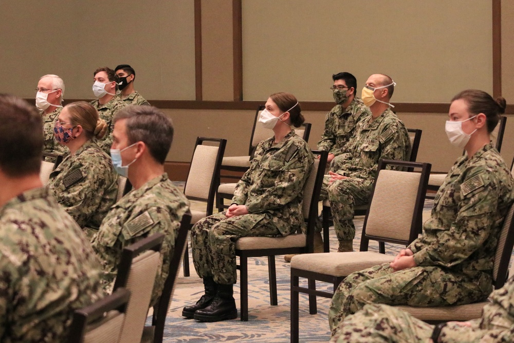 Naval Medical Forces Pacific Commander Meets with EMF Camp Pendleton Sailors