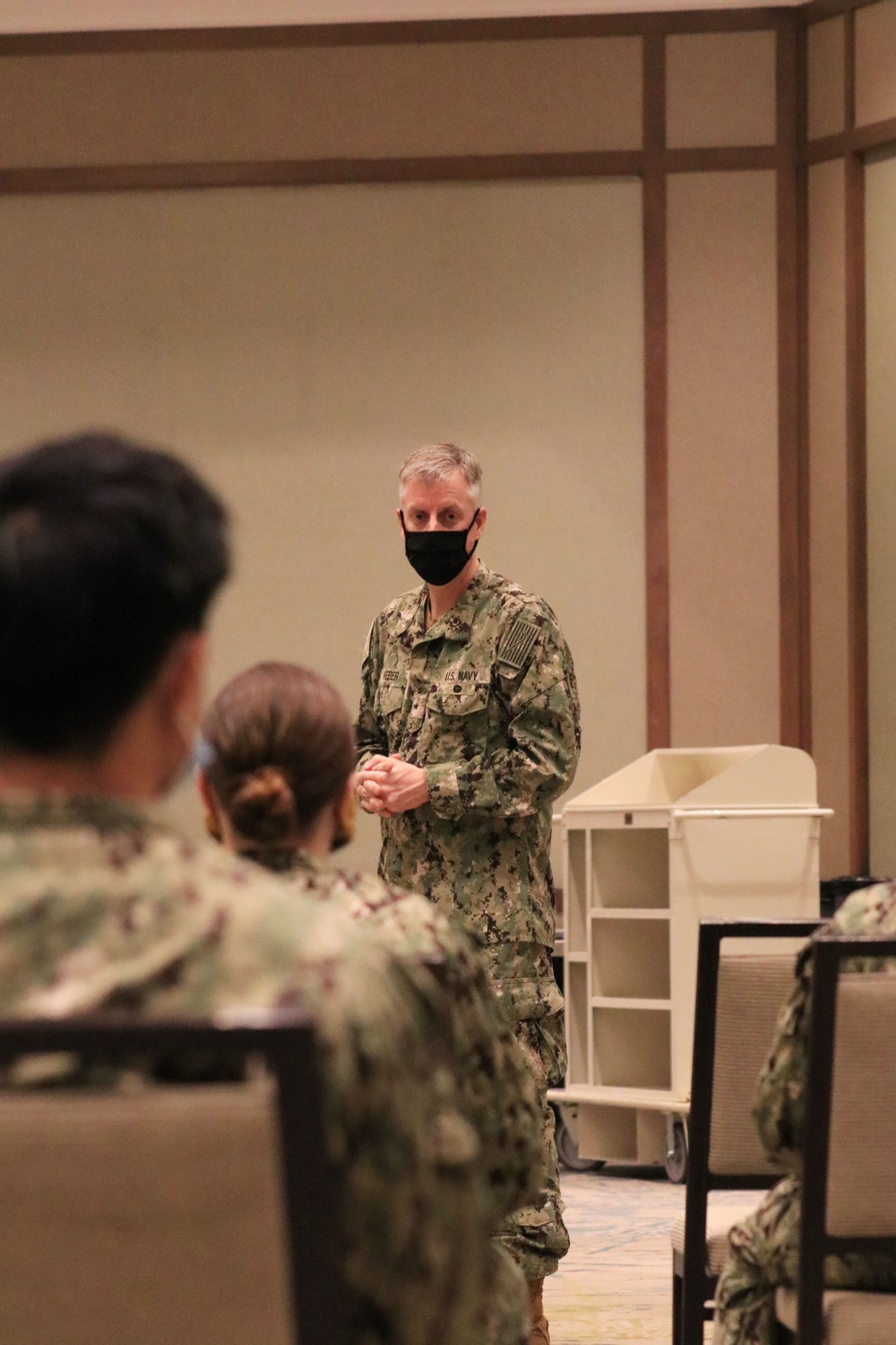 Naval Medical Forces Pacific Commander Meets with EMF Camp Pendleton Sailors