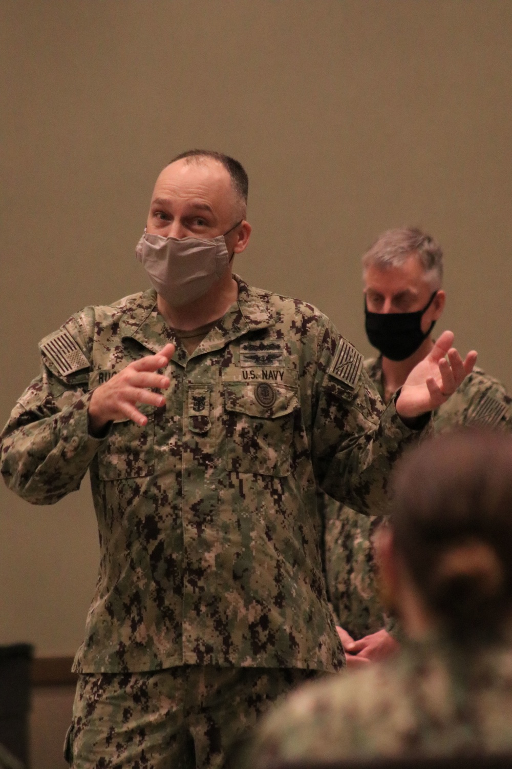 Naval Medical Forces Pacific Leadership Team Meets with EMF Camp Pendleton Sailors