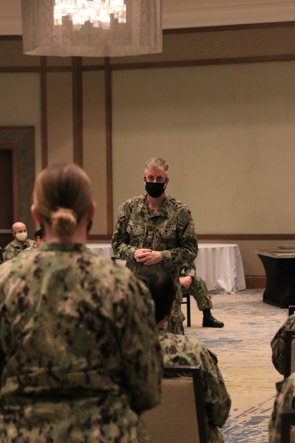 Naval Medical Forces Pacific Commander Meets with EMF Camp Pendleton Sailors