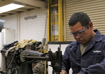 Cal Guard welder sews face masks to combat COVID-19