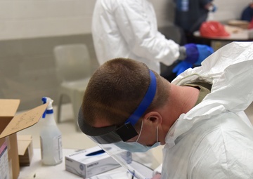 Michigan National Guard assists long term care facilities; dept. of corrections in COVID-19 testing