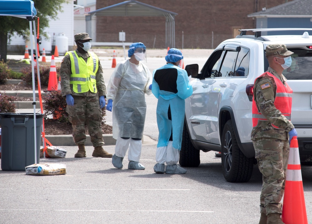 South Carolina National Guard supports testing center in Sumter