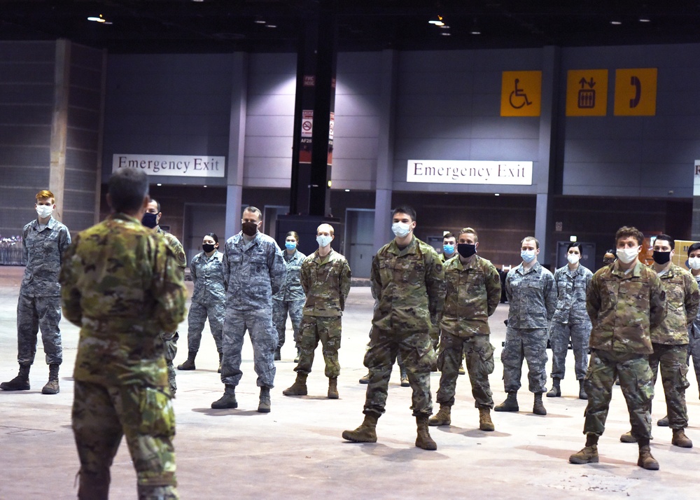 Leadership from the 126th Air Refueling Wing Visit McCormick Place Convention Center