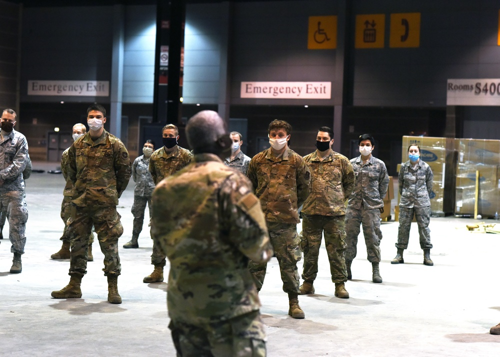 Leadership from the 126th Air Refueling Wing Visit McCormick Place Convention Center