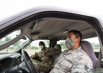 Airmen from the 150th Mission support Group headed to Rock Springs for another food delivery in support of the New Mexico National Guard Joint Task Force COVID-19 response mission.