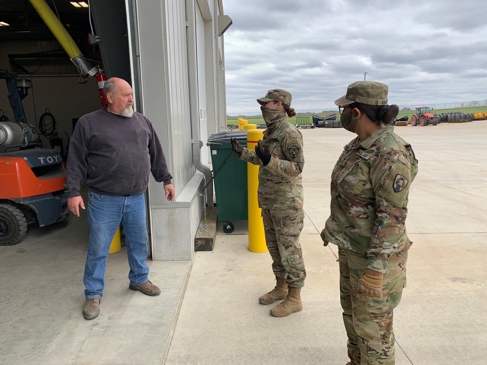 Iowa National Guard Soldiers deliver medical PPE for upcoming primary election