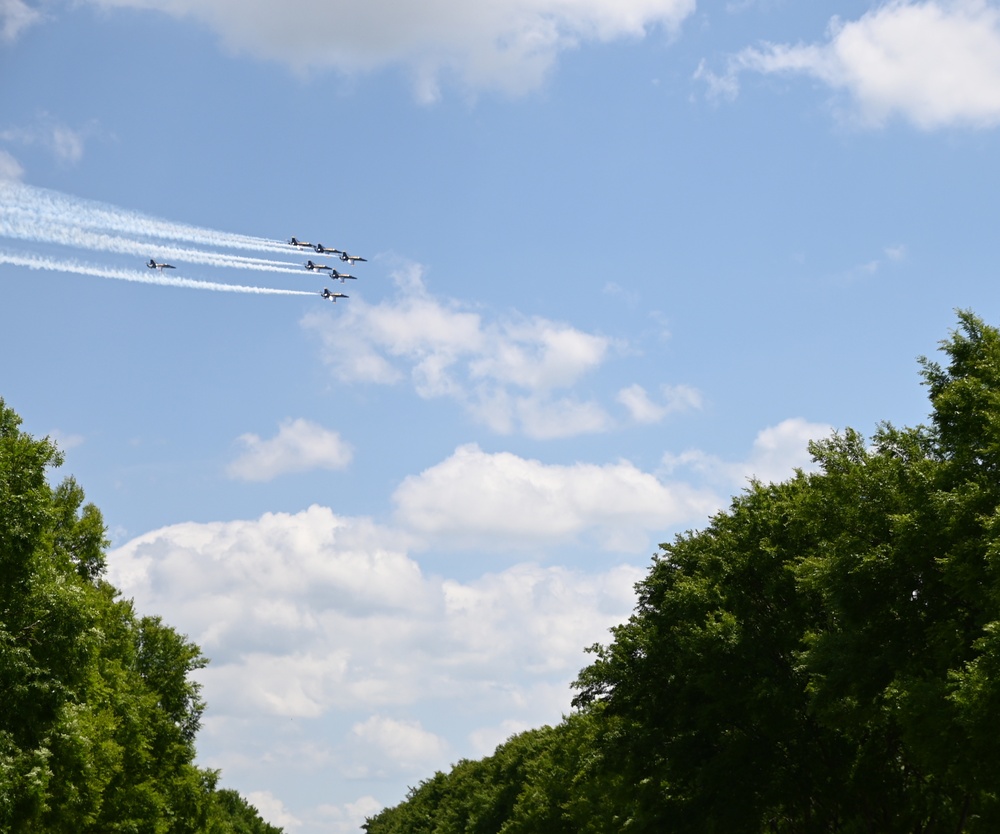 The Blue Angels America Strong flyover over Nashville