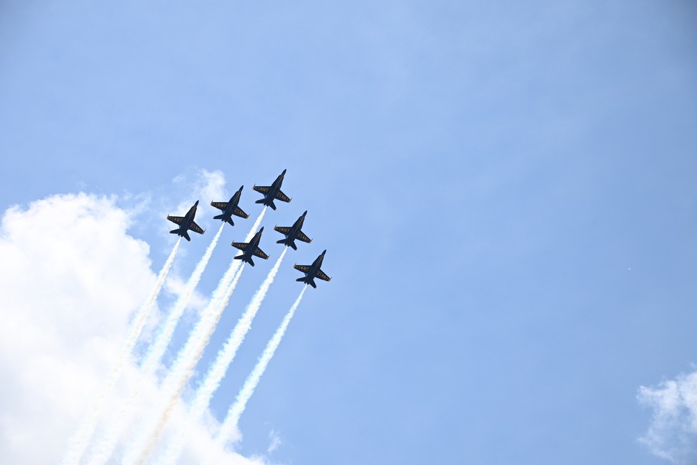 The Blue Angels America Strong flyover over Nashville