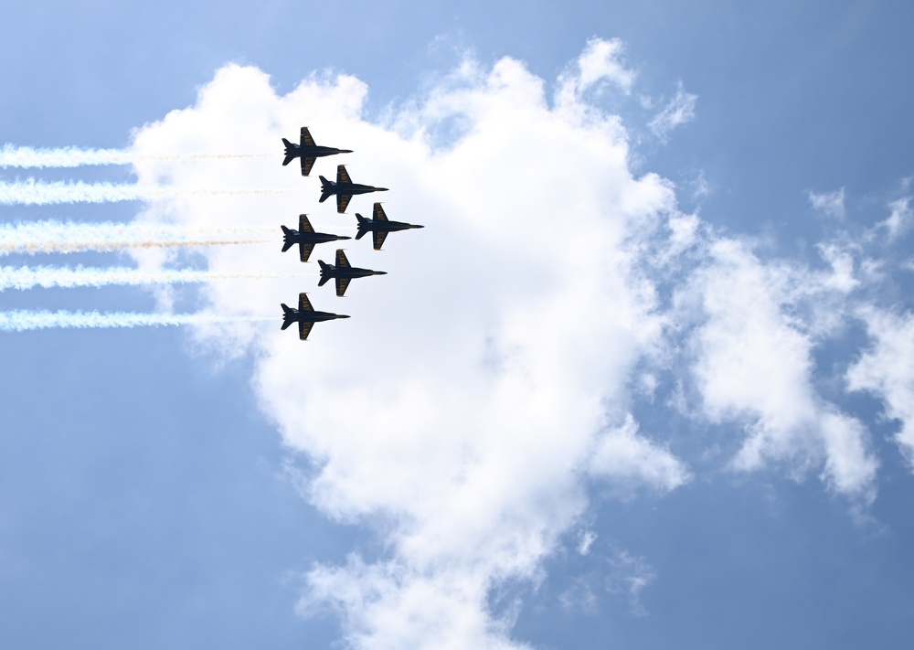 The Blue Angels America Strong flyover over Nashville