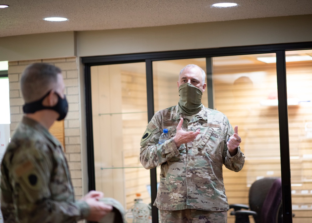 Westlake Alternate Care Facility Site Visit by the Adjutant General