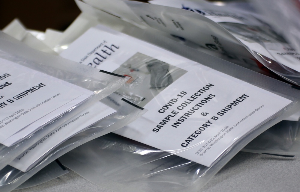 Guardsmen build COVID-19 test kits as team effort to support state