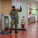 USNS Mercy Sailors Clean
