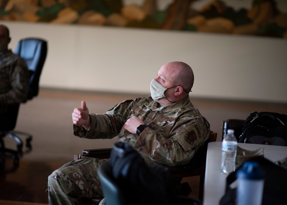 Westlake Alternate Care Facility Site Visit by the Adjutant General