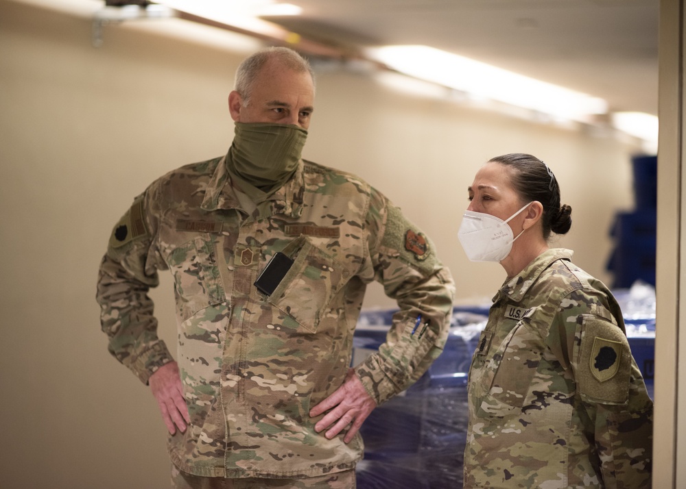 Westlake Alternate Care Facility Site Visit by the Adjutant General