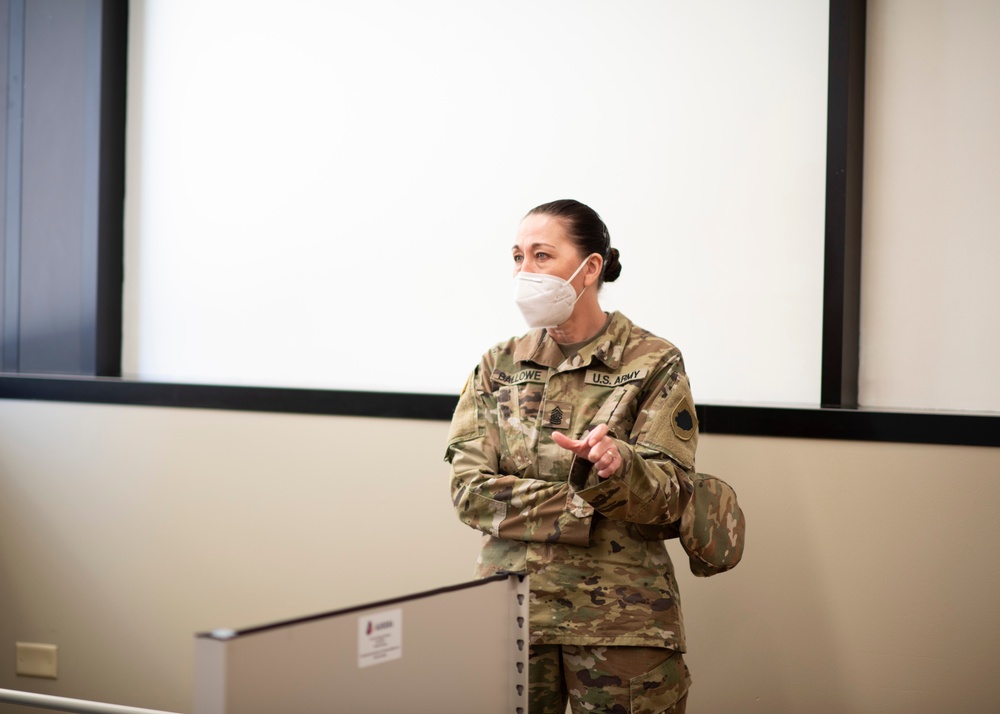 Westlake Alternate Care Facility Site Visit by the Adjutant General