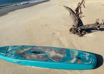 Imagery Available: Coast Guard seeks help to identify owner of paddle board on Bellows Beach