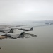 144th Fighter Wing's F-15C Eagle Fighter Jets Flyover