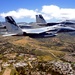 144th Fighter Wing's F-15C Eagle Fighter Jets Flyover