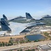 144th Fighter Wing's F-15C Eagle Fighter Jets Flyover