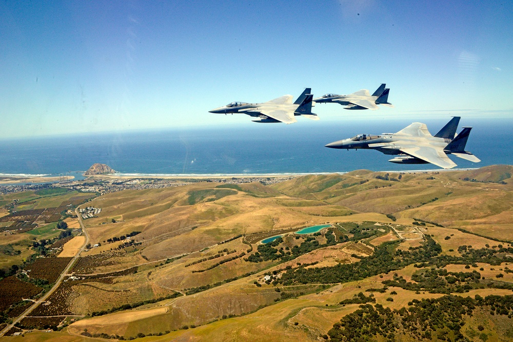 Dvids Images 144th Fighter Wing S F 15c Eagle Fighter Jets Flyover [image 10 Of 10]