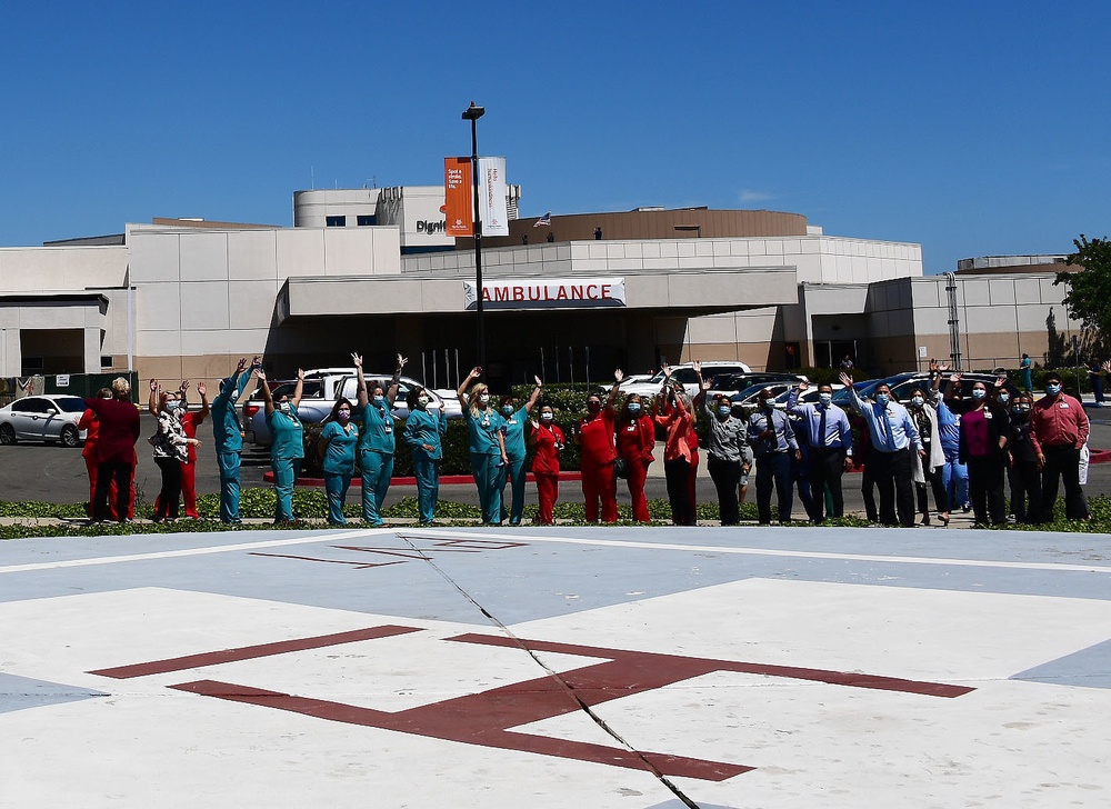 146th Airlift Wing salutes health care workers with flyover