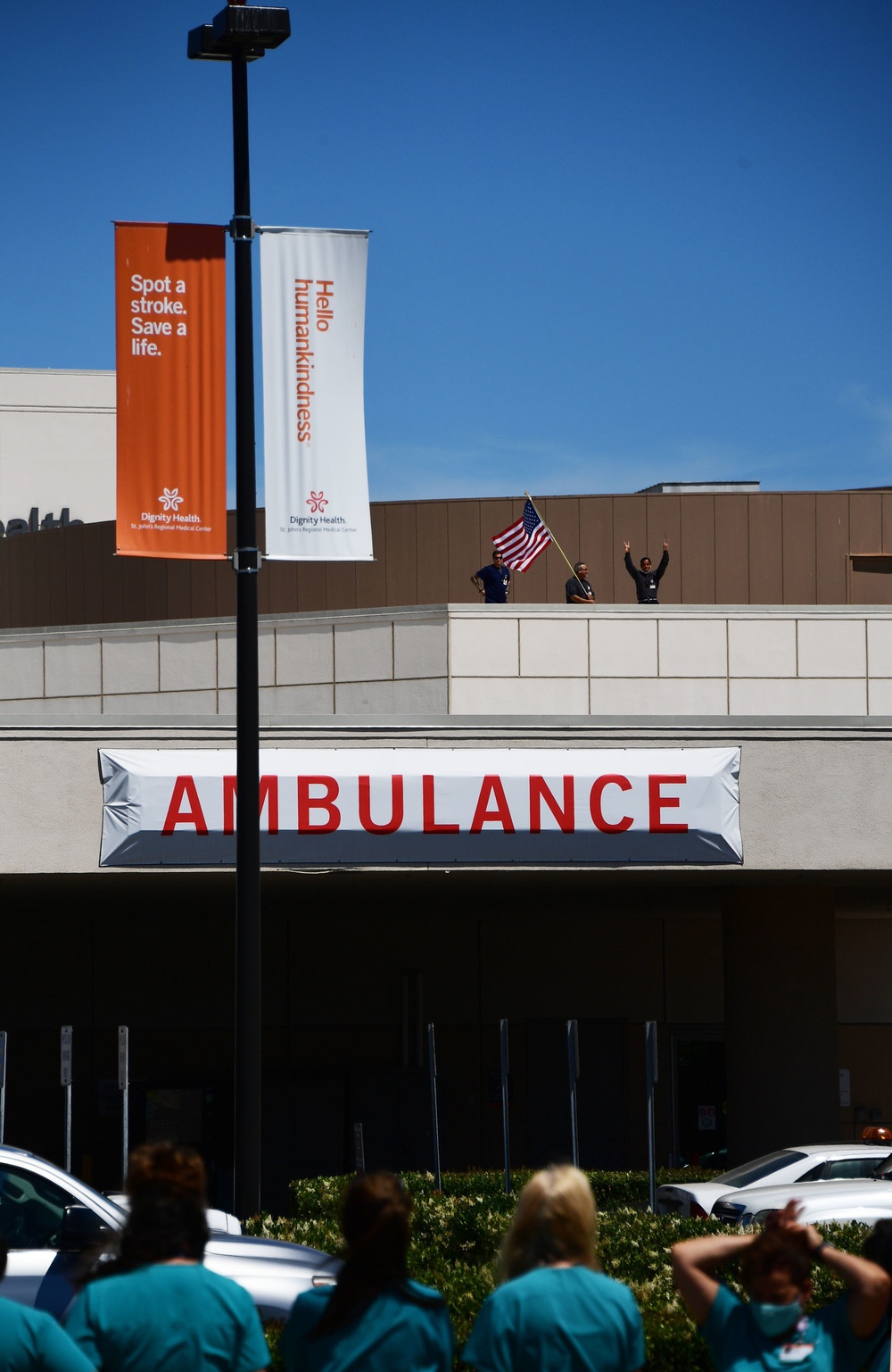 Cal Guard Salutes Health Care Workers With Flyover