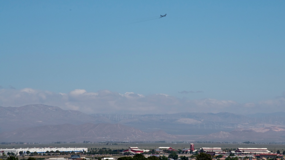 Edwards AFB conducts flyover for front-line health care workers