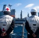 Sterett and Henry J. Kaiser participate in a replenishment-at-sea