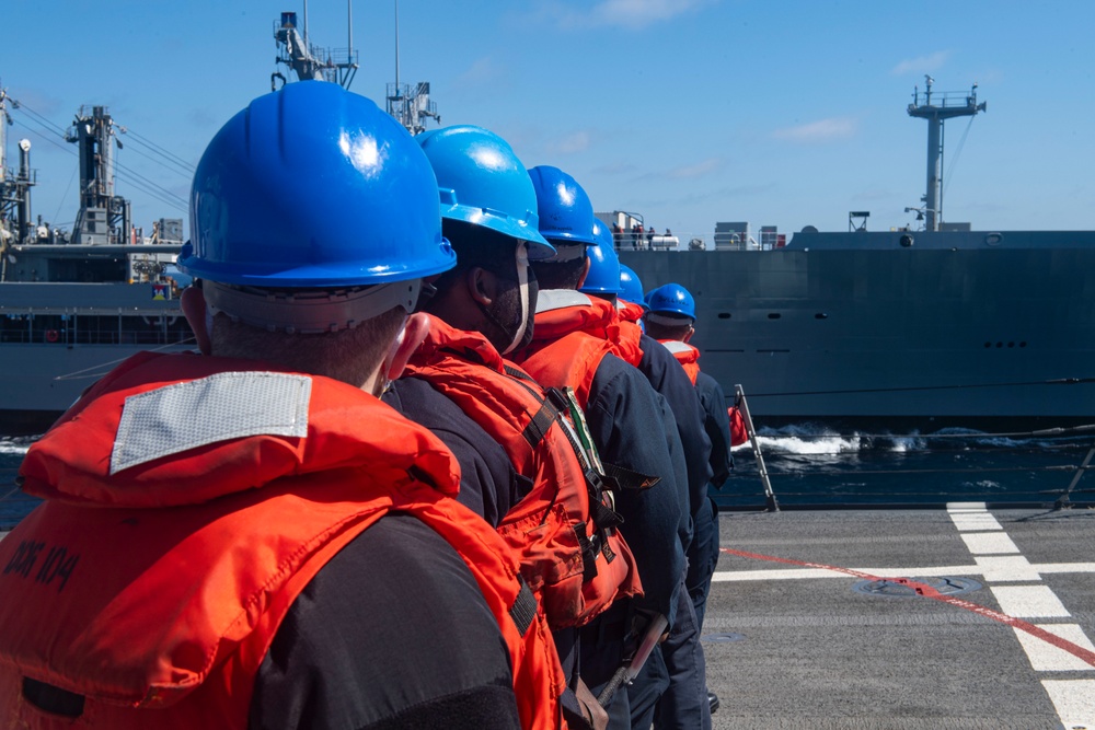 Sterett and Henry J. Kaiser Participate in a Restoration-At-Sea