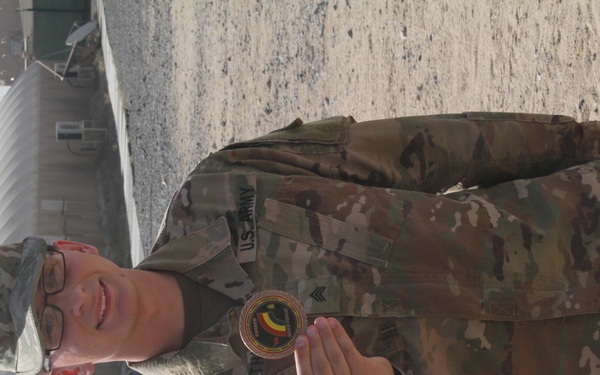 42nd ID Soldier recieves coin