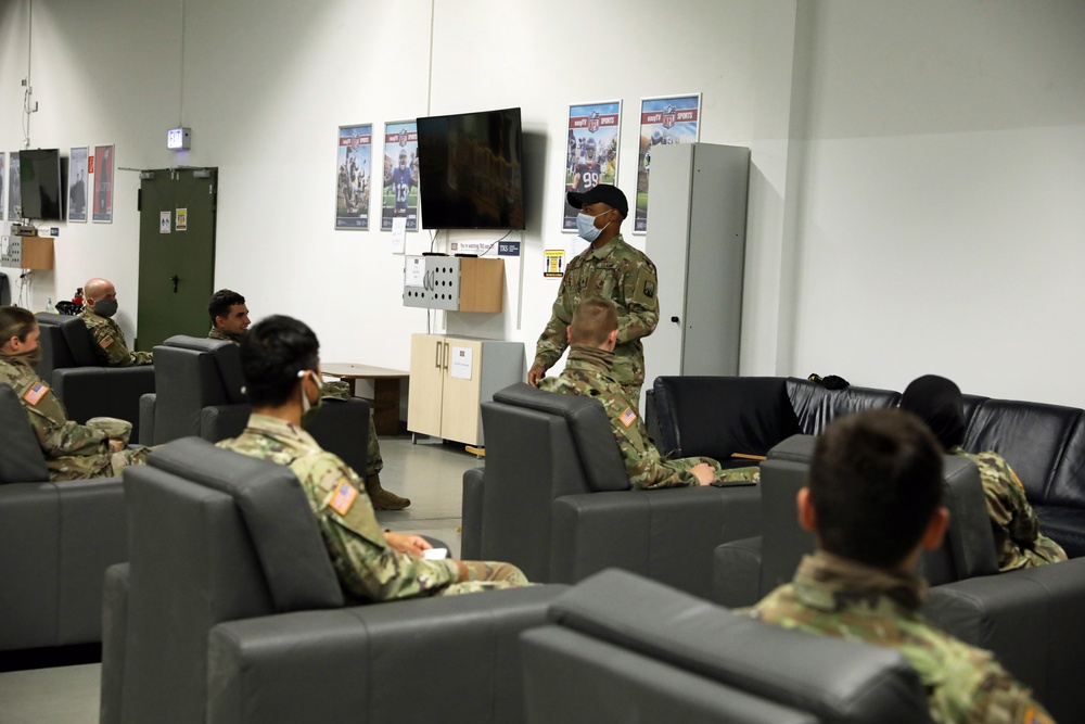 Knights Brigade Soldiers assist with AIT quarantine operations